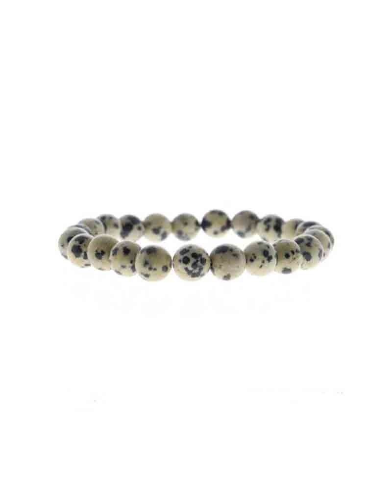 Dalmatian Jasper Round Bracelet 8mm