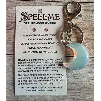 Opalite Moon Keyring - Spell Me