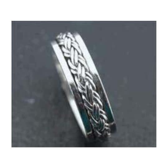 Braided Spinner / Fidget Ring 6mm - Size 14