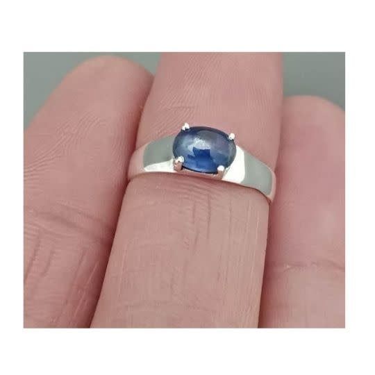 Blue Kyanite Ring  - Size 8 Sterling Silver