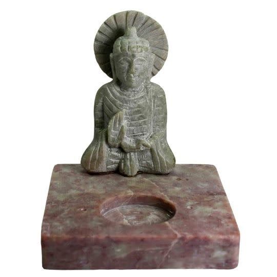 Buddha Stone Tealight Candle Holder
