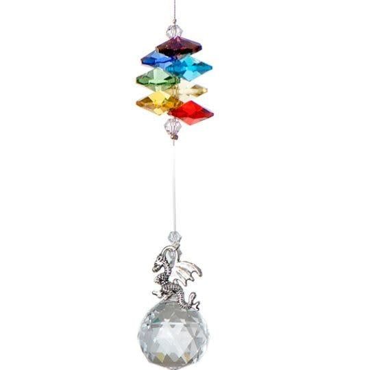Crystal Art -  Pewter Charm Chakra - Dragon