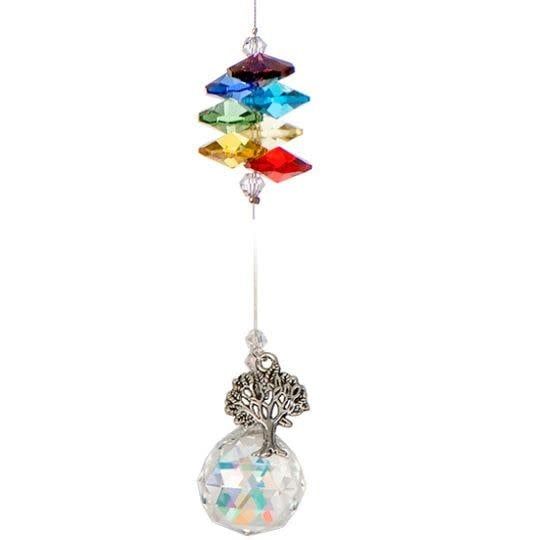 Crystal Art -  Pewter Charm Chakra - Tree of Life