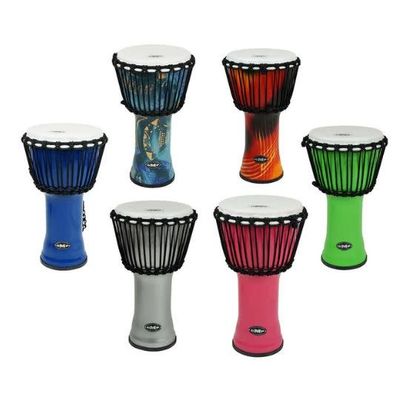 Lightweight Fibreglass Djembe Air-Drum - 16&quot;  Orange