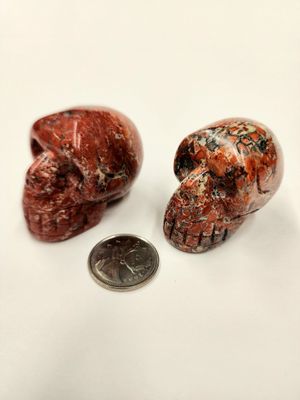 Red Jasper Skull 2.25