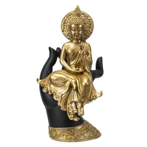 Buddha on Hand  Statue - 10″H