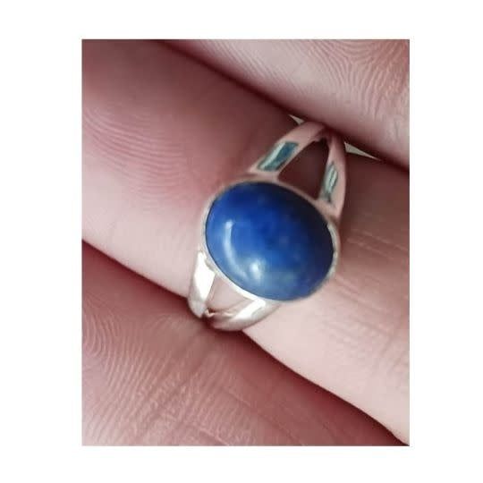 Lapis Lazuli Ring B - Size 6 Sterling Silver