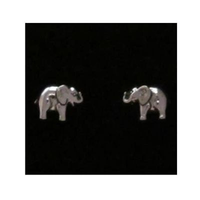 Elephant Sterling Silver Stud Earrings