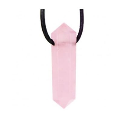 2 Points Rose Quartz Necklace