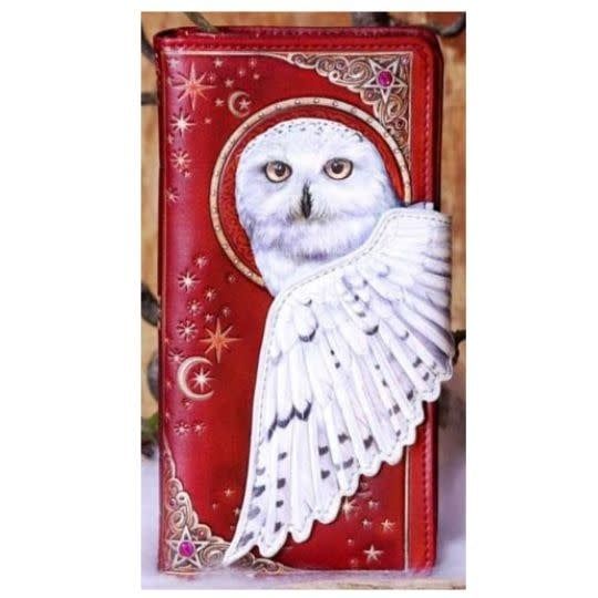 Embossed Vegan Wallet: Magical Flight Owl