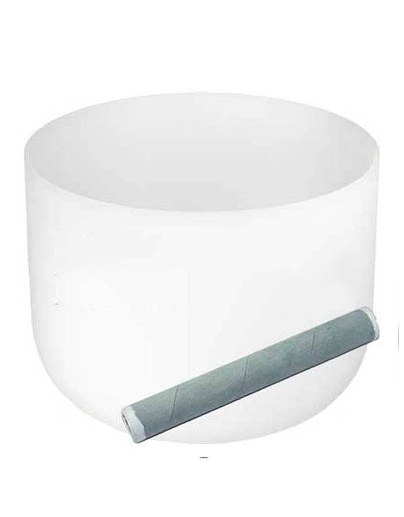Crystal Singing Bowl 8&quot; - G Throat Chakra