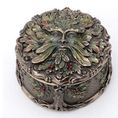 Green Man Berry Trinket Box