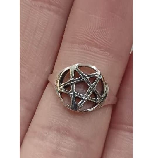 Pentacle Ring - Size 5 Sterling Silver