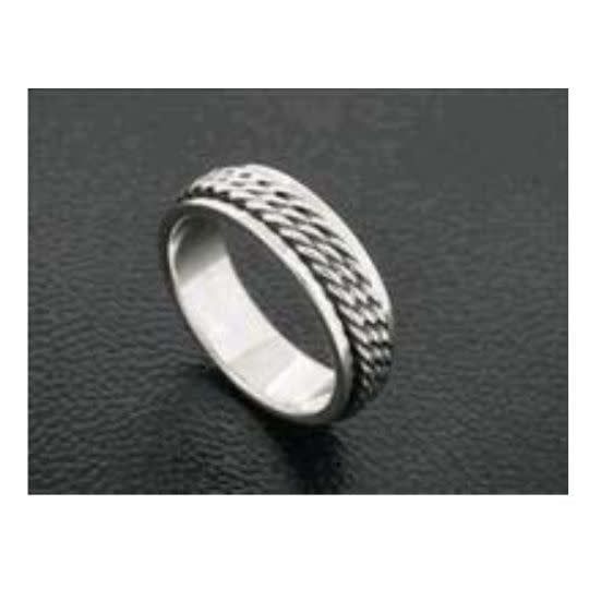 Spinner/ Fidget  Ring Braid 6mm - Size 14