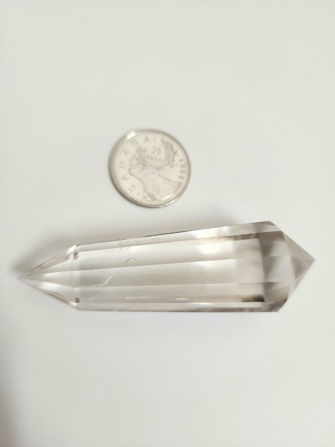 Lemurian Quartz Vogel Wand 12-sided  3&quot;