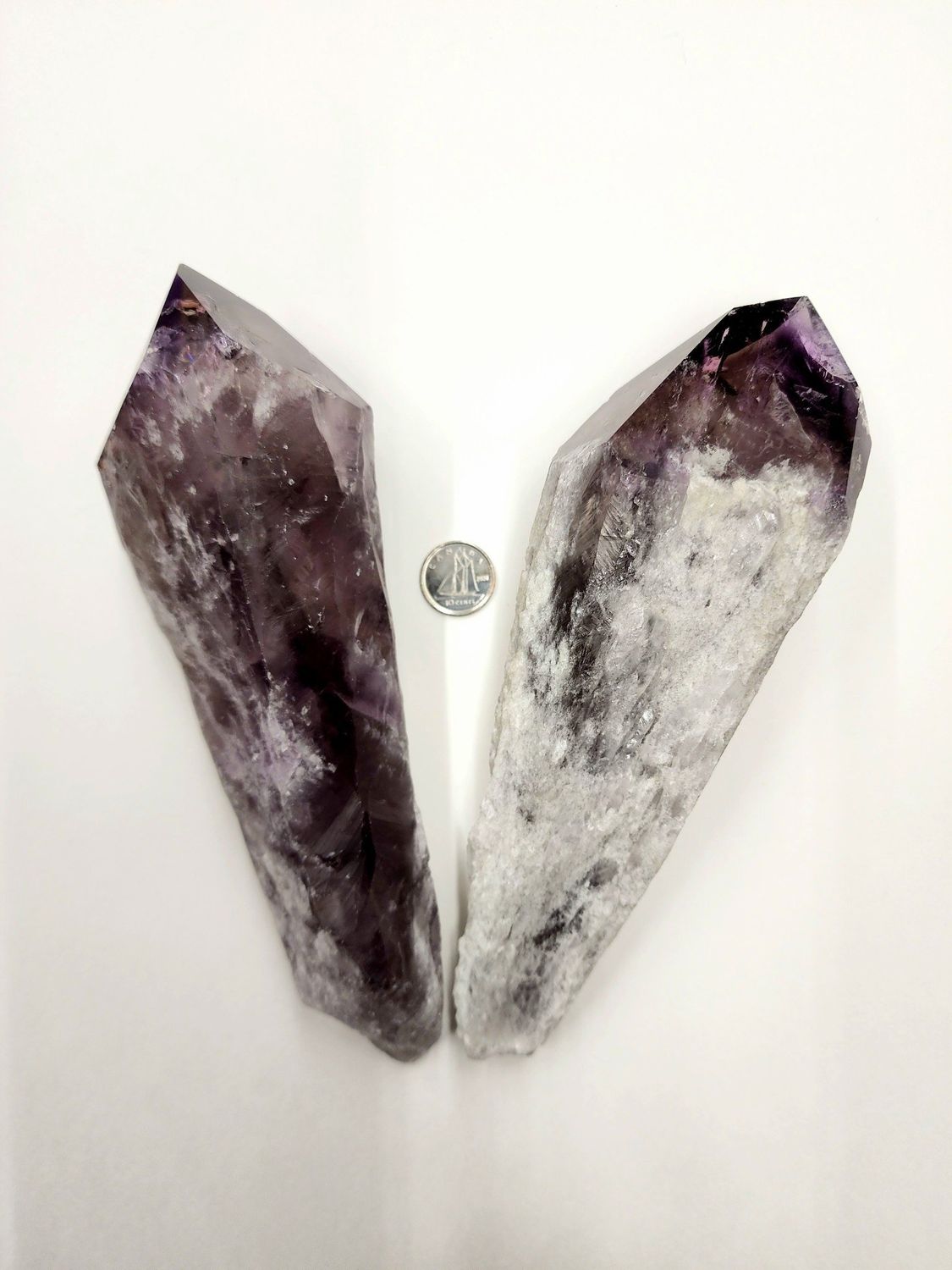 Amethyst &amp; Smoky Quartz Point Sword