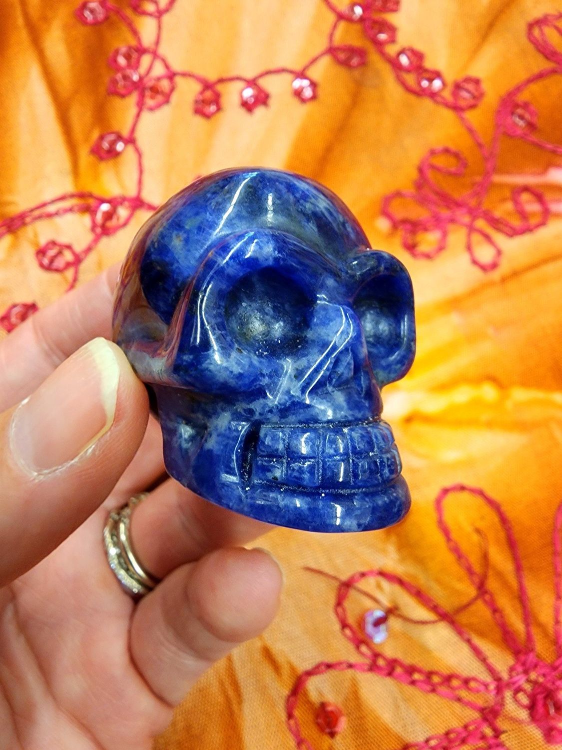 Sodalite Crystal Skull 2&quot;