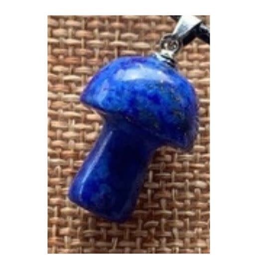 Lapis Lazuli Mini Mushroom Pendant 15mm