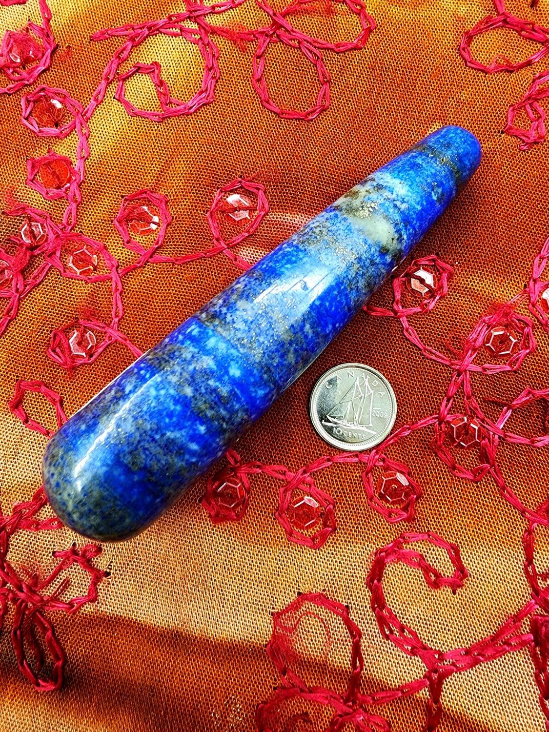Lapis Lazuli Massage Wand  4&quot;