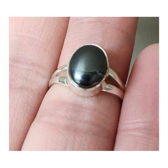 Hematite Ring A - Size 5 Sterling Silver