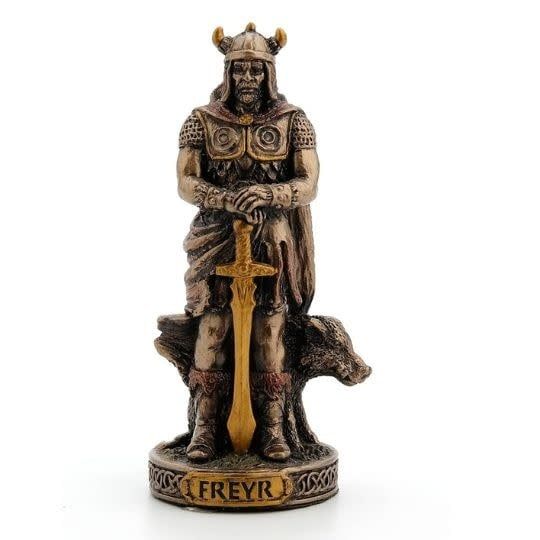 Norse Gods Miniatures  Statue - Freyr 3.25&quot;