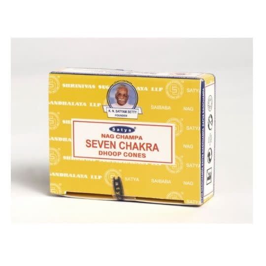 Seven Chakra SATYA Incense Cones