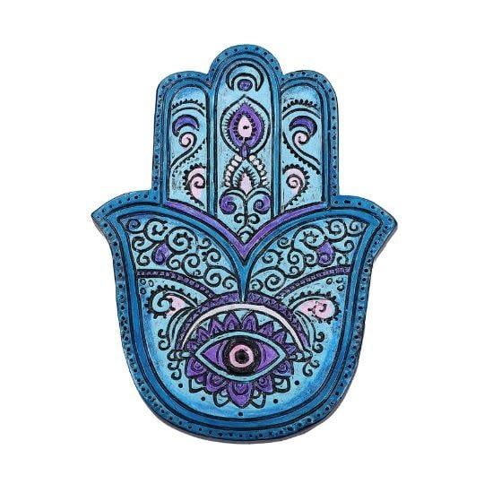 Fatima / Hamsa Hand Serenity Incense Holder 5&quot;