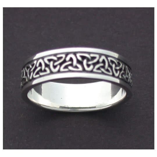 Triskel Band (Triquestra) Sterling Silver - Size 13
