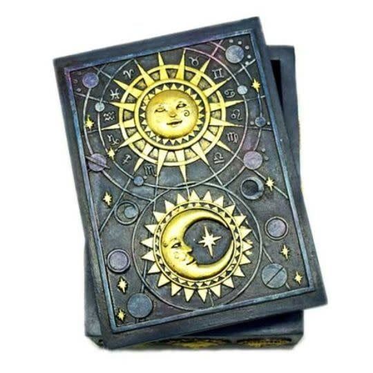 Moon and Star Tarot Box 5.5&quot; x 3.5&quot;