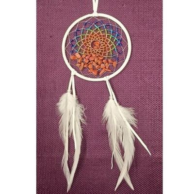 White Energy Flow 4&quot; Dream Catcher