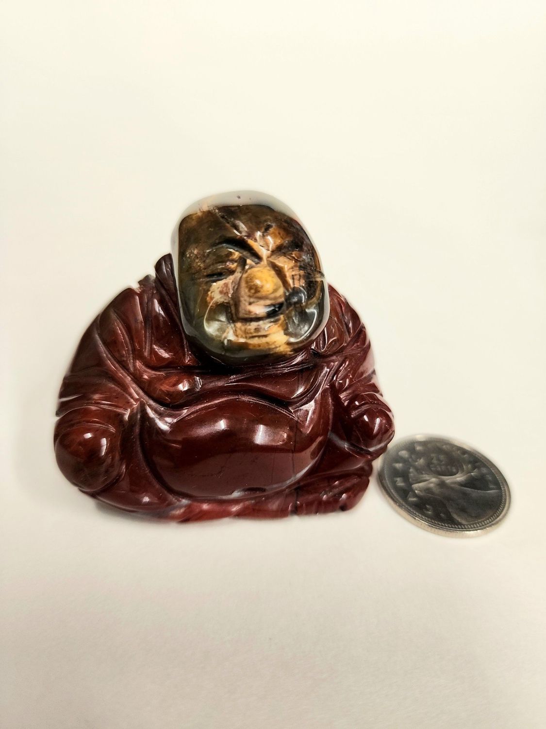 Buddha Carving small Mookaite Jasper