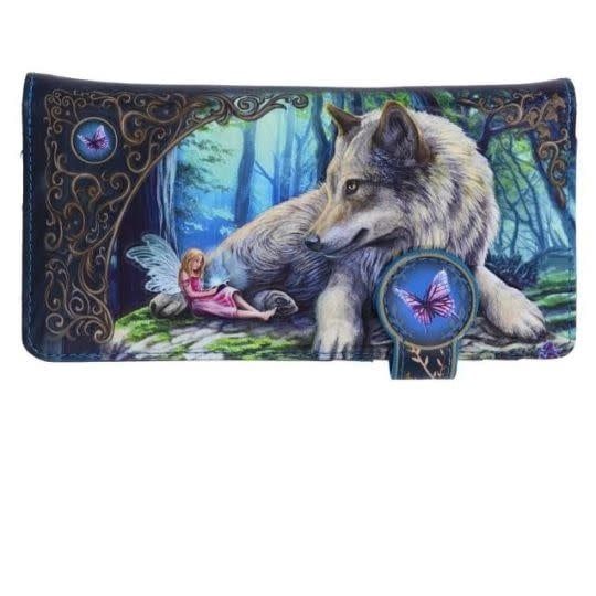 Embossed Vegan Wallet: Fairy Stories with Wolf