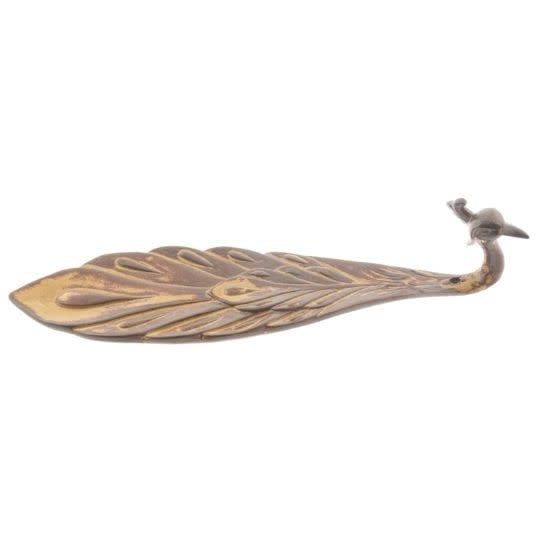 Peacock Terra Cotta Ceramic Incense Holder 9&quot;