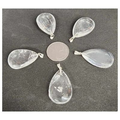 Clear Quartz Drop Pendant 1..25&quot;
