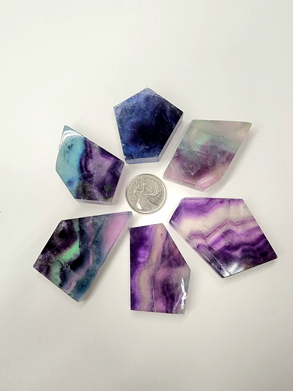 Rainbow Fluorite Polished Slabs $13.50