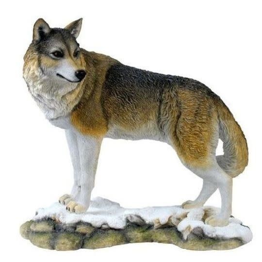 Lone Wolf Statue 9&quot; x 9&quot;