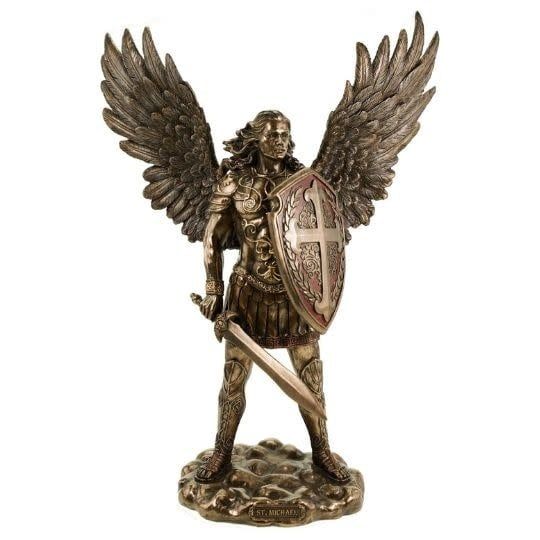Archangel St Michael with Sword and Shield Statue 7&quot;