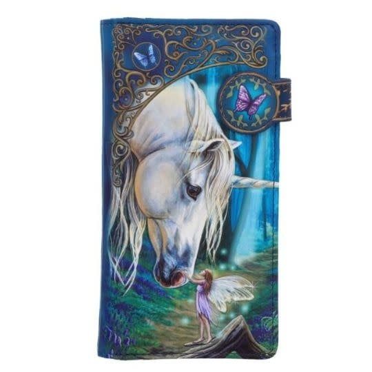 Embossed Vegan Wallet: Fairy Whispers with Unicorn