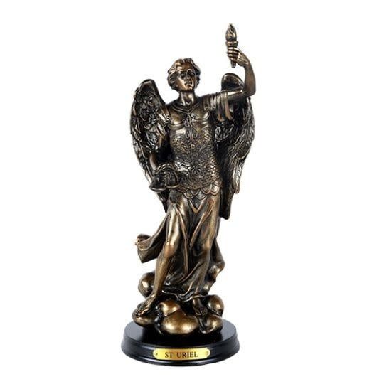 Archangel Uriel Statue -  3 1/2&quot; x 2 3/4&quot; x 8 3/4&quot;