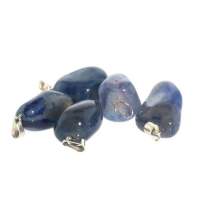 Assorted Blue Agate Pendants