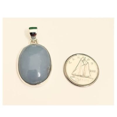 Angelite Pendant B Sterling Silver
