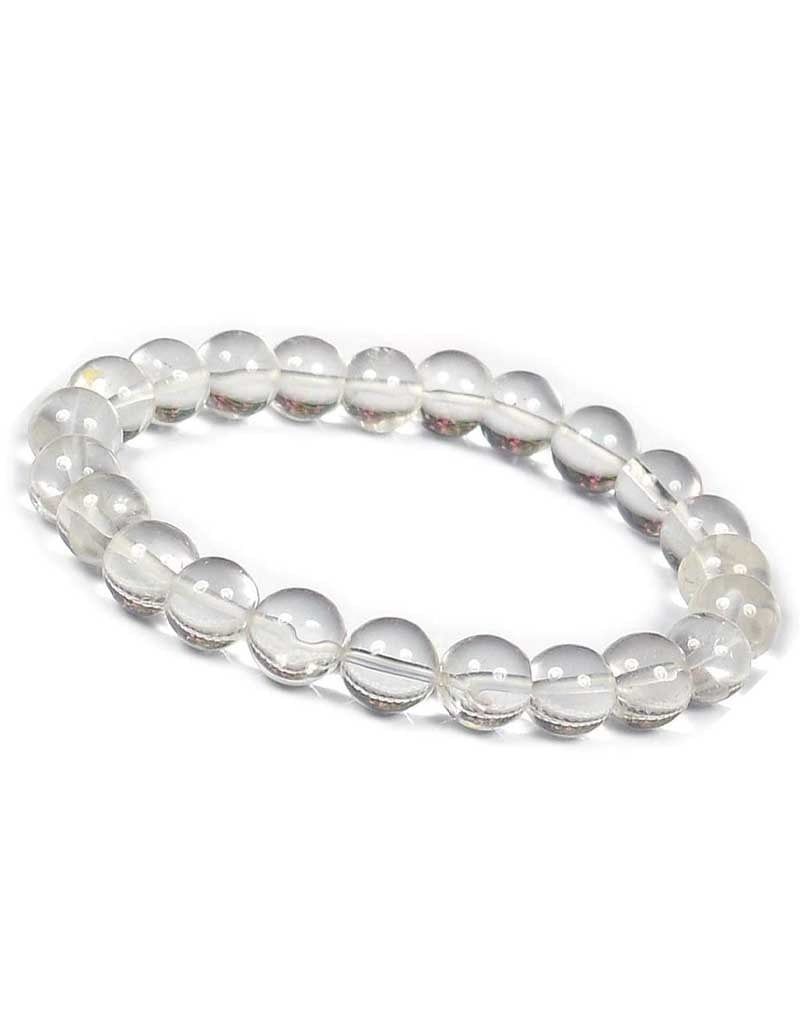 Large Clear Quartz Bracelet 8MM - 8-8.5&quot;