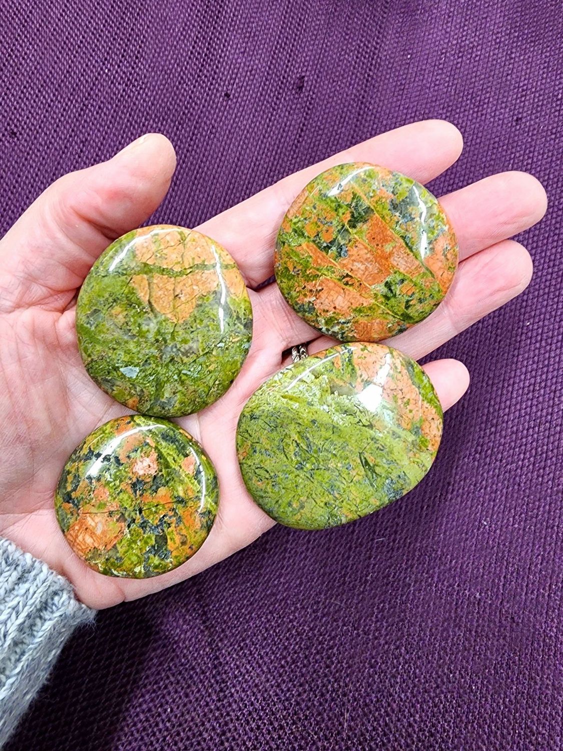 Unakite Earth Stones