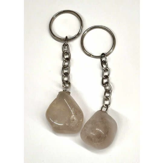 Tumbled Stone Keychains - Smoky Quartz