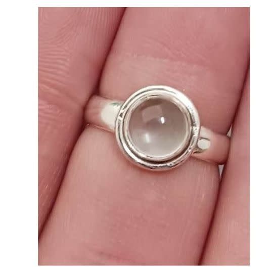 Aquamarine Ring A - Size 6 Sterling Silver