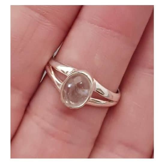 Aquamarine Ring - Size 9 Sterling Silver