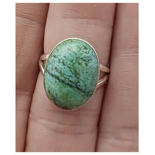 Turquoise Ring  A - Size 7 Sterling Silver