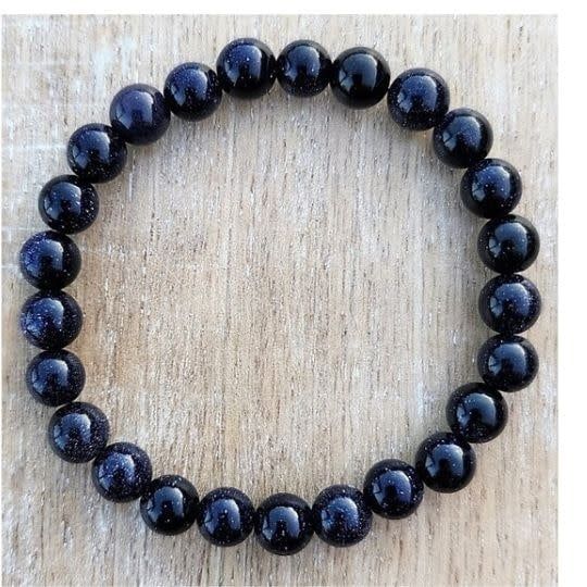 Blue Goldstone  8MM Bracelet