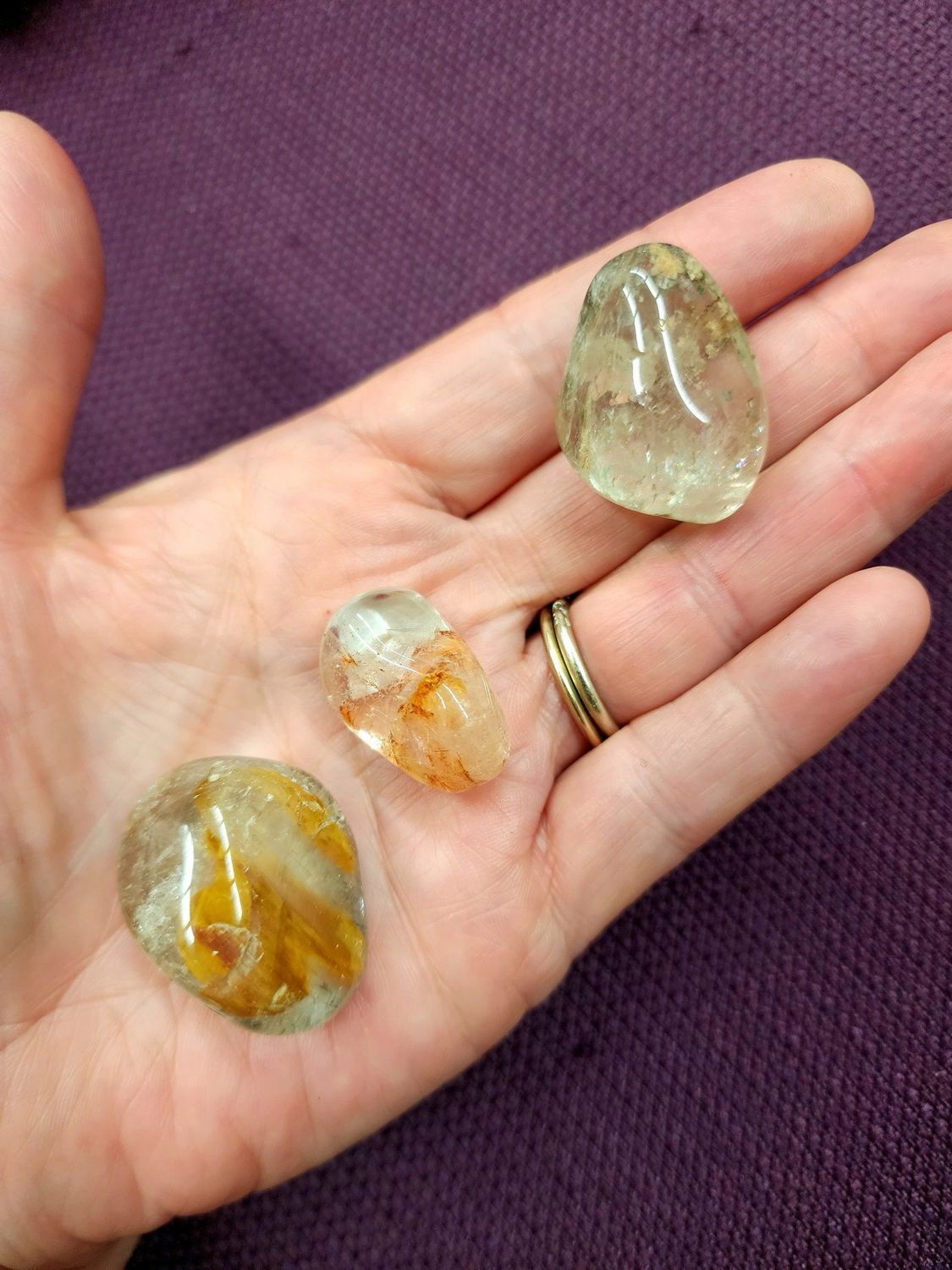 Shamanic Quartz (Lodolite) Tumble