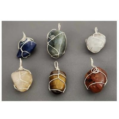 Assorted Wire Wrapped Crystal Pendants by Chantalle &amp; Morgan